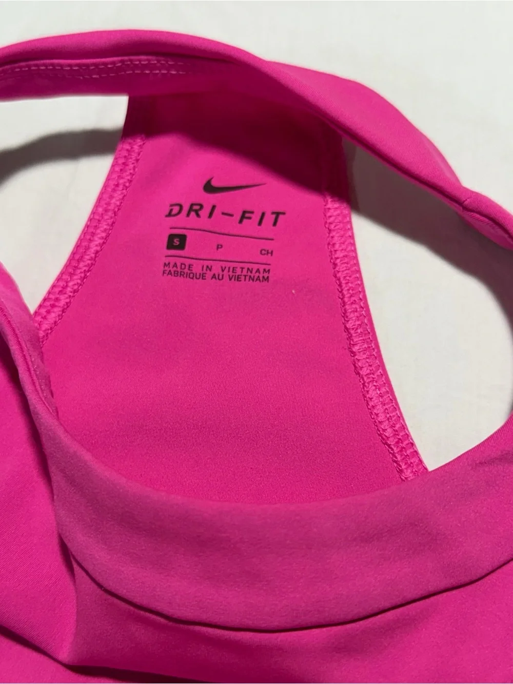 Nike Hot Pink Performance Cropped Tank